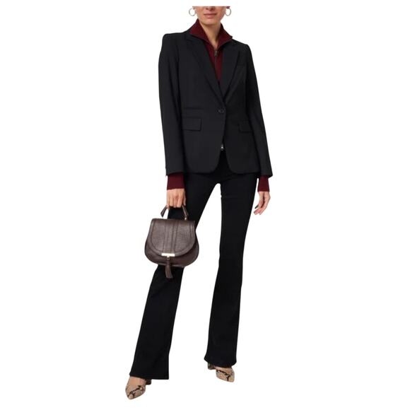 VERONICA BEARD Classic Black Essential Dickey Jacket Black Size 2 NWOT - Picture 1 of 13